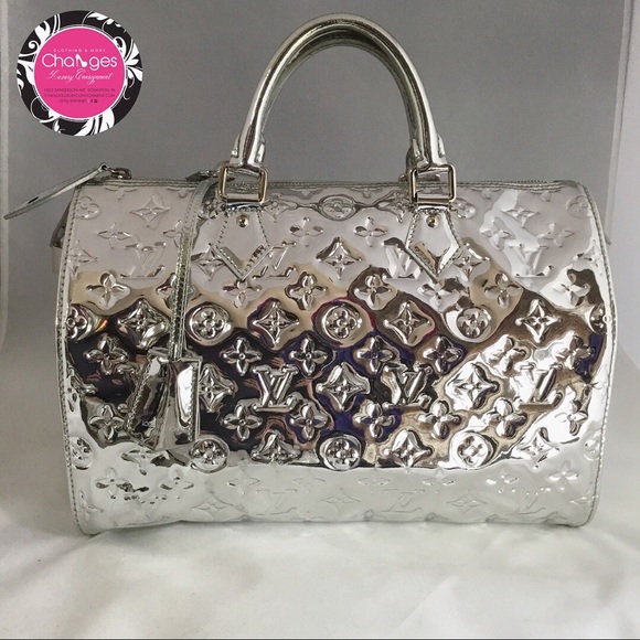 Louis Vuitton Handbags - Louis Vuitton silver mirior Speedy 30 bag 😍